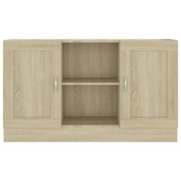 Berkfield Home Sideboard Sonoma Oak 120x30.5x70 cm Engineered Wood in Brown - thumbnail 6