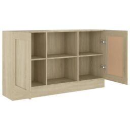 Berkfield Home Sideboard Sonoma Oak 120x30.5x70 cm Engineered Wood in Brown - thumbnail 5