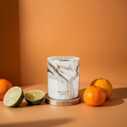 âme pure Soy Wax Scented Candle Lime, Basil & Mandarin in Natural - thumbnail 7