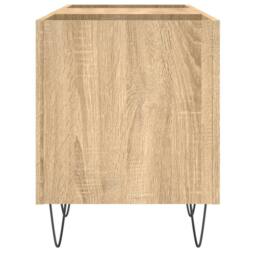 Berkfield Home Record Cabinet Sonoma Oak 121x38x48 cm Engineered Wood in Light Tan - Size: 121 x 38 x 48 cm - thumbnail 5