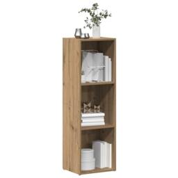 Berkfield Home Book Cabinet Artisan Oak 36x30x114 cm Engineered Wood in Brown - Size: 36 x 30 x 114 cm - thumbnail 4