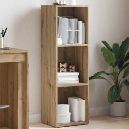 Berkfield Home Book Cabinet Artisan Oak 36x30x114 cm Engineered Wood in Brown - Size: 36 x 30 x 114 cm - thumbnail 2