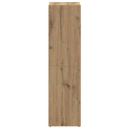 Berkfield Home Book Cabinet Artisan Oak 36x30x114 cm Engineered Wood in Brown - Size: 36 x 30 x 114 cm - thumbnail 6