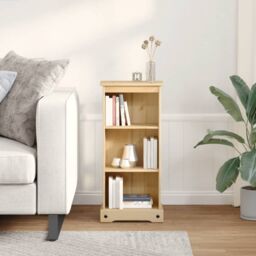 Berkfield Home Bookcase Corona 46x29x100 cm Solid Wood Pine in Brown - Size: 46 x 29 x 100 cm - thumbnail 3