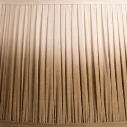 Ruma Taupe Ombre Pleated Tapered Lamp Shade for Table Lamps in Beige - Size: 8 inches - thumbnail 3