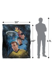 Star Trek Among The Stars Silky Touch Super Soft Throw Blanket 152 X 127 cm in White - thumbnail 5