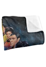 Star Trek Among The Stars Silky Touch Super Soft Throw Blanket 152 X 127 cm in White - thumbnail 3