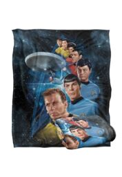 Star Trek Among The Stars Silky Touch Super Soft Throw Blanket 152 X 127 cm in White - thumbnail 2