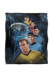 Star Trek Among The Stars Silky Touch Super Soft Throw Blanket 152 X 127 cm in White - thumbnail 1