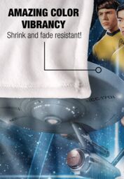 Star Trek Among The Stars Silky Touch Super Soft Throw Blanket 152 X 127 cm in White - thumbnail 4