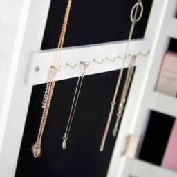 CARME HOME Amelia White Mirrored Jewellery Cabinet - thumbnail 9