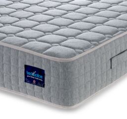 Bedzonline 4FT6 Double Pocket Sprung Memory Foam Mattress - Medium Firm & Cooling Support in Dark Grey