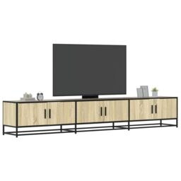 Berkfield Home TV Cabinet Sonoma Oak 240x35x41 cm Engineered Wood in Brown - Size: 240 x 35 x 41 cm - thumbnail 1