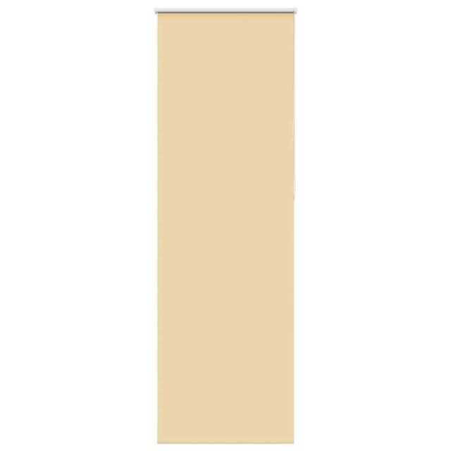 Berkfield Home Roller Blind Blackout Beige 65x210 cm Fabric Width 60.7 cm Polyester - image 1