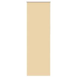 Berkfield Home Roller Blind Blackout Beige 65x210 cm Fabric Width 60.7 cm Polyester - thumbnail 1