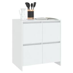 Berkfield Home Sideboard White 70x41x75 cm Engineered Wood - Size: 70 x 41 x 75 cm - thumbnail 7
