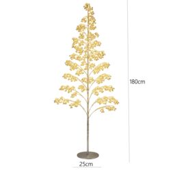 Pegdev Outdoor LED Christmas Tree 180cm 1000 Warm White Lights Gold Balls - Size: 6ft - thumbnail 4