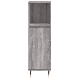 Berkfield Home 3 Piece Bathroom Cabinet Set Grey Sonoma Engineered Wood - thumbnail 6