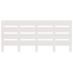 Berkfield Home Headboard White 140x3x80 cm Solid Wood Pine - Size: 140 x 3 x 80 cm - thumbnail 4