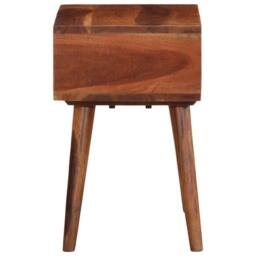 Berkfield Home Side Table 45x30x45 cm Solid Wood Acacia in Brown - Size: 45 x 30 x 45 cm - thumbnail 4