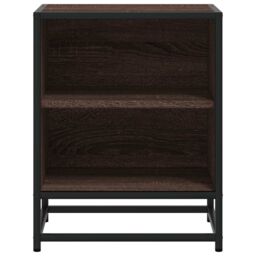 Berkfield Home Bedside Cabinets 2 pcs Brown Oak 40x31x50 cm Engineered Wood & Metal - Size: 40 x 31 x 50 cm - thumbnail 5