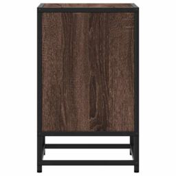 Berkfield Home Bedside Cabinets 2 pcs Brown Oak 40x31x50 cm Engineered Wood & Metal - Size: 40 x 31 x 50 cm - thumbnail 7