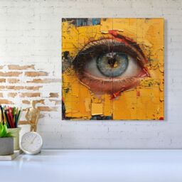 "Warren Reed - Designer Ethereal Gaze Canvas - Size: W16"" x H16""" - thumbnail 1