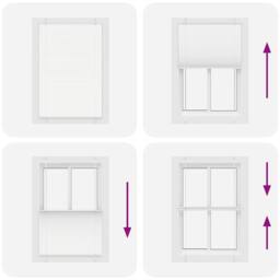 Berkfield Home Pleated Blind White 95x150 cm Fabric Width 94.4 cm Polyester - thumbnail 7