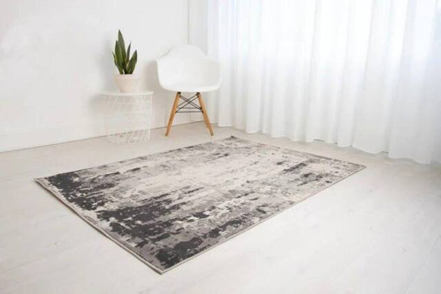 Celebrity Interiors Balletto 10R4 Grey/Anthra Rug in Beige - Size: 160 cm x 230 cm - image 1