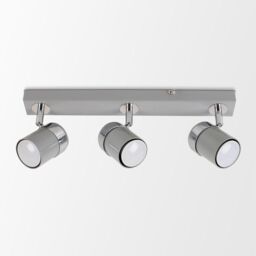 ValueLights Rosie 3 Way Grey Ceiling Bar Spotlight - thumbnail 2