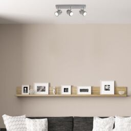 ValueLights Rosie 3 Way Grey Ceiling Bar Spotlight - thumbnail 5