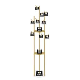 Havendro Golden Metal Coat Rack With Marble Base in Gold - thumbnail 5