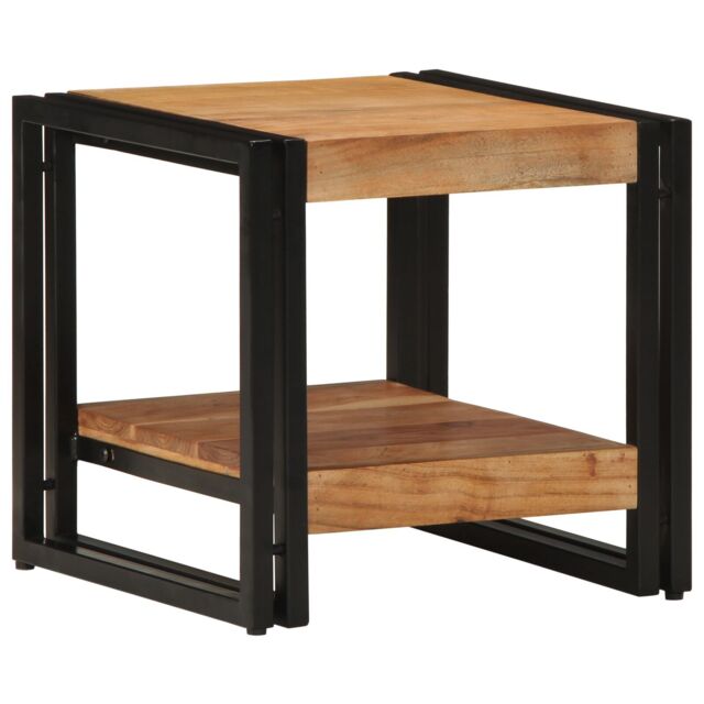 Berkfield Home Coffee Table 40x50x38 cm Solid Wood Acacia in Brown - Size: 40 x 50 x 38 cm - image 1