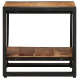 Berkfield Home Coffee Table 40x50x38 cm Solid Wood Acacia in Brown - Size: 40 x 50 x 38 cm - thumbnail 5