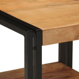 Berkfield Home Coffee Table 40x50x38 cm Solid Wood Acacia in Brown - Size: 40 x 50 x 38 cm - thumbnail 6