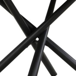 Mona Vale Furniture Oval Dining Table with Wood Top & Black X-Leg Metal Base in Light Oak - thumbnail 9