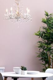 BHS Lighting Paisley Chandelier in Cream - thumbnail 4
