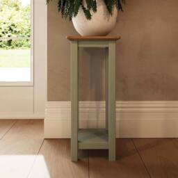 VOGREX Sage Green Oak Side Table Living Room - thumbnail 4