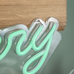 Samuel Alexander 50cm Light up Merry Christmas Neon Flex Sign in Green & Red - thumbnail 4