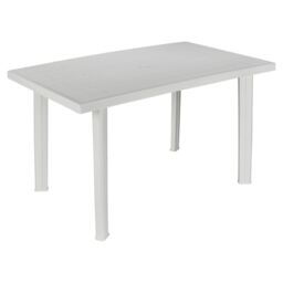 EONLION Large Summer Weather Proof Plastic Rectangle Table Garden Patio Dining Furniture in Black - thumbnail 4