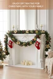 2.7-Meter Christmas Wreath in Gold