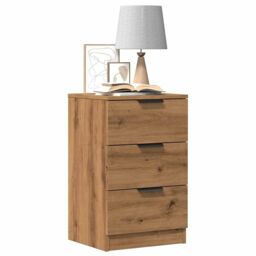 Berkfield Home Bedside Cabinets 2 pcs Artisan Oak 40x36x65 cm Engineered Wood in Brown - Size: 40 x 36 x 65 cm