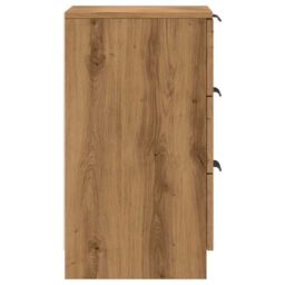 Berkfield Home Bedside Cabinets 2 pcs Artisan Oak 40x36x65 cm Engineered Wood in Brown - Size: 40 x 36 x 65 cm - thumbnail 6