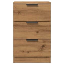Berkfield Home Bedside Cabinets 2 pcs Artisan Oak 40x36x65 cm Engineered Wood in Brown - Size: 40 x 36 x 65 cm - thumbnail 5