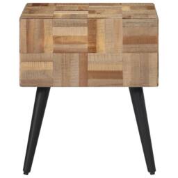 Berkfield Home Side Table 40x40x45 cm Solid Reclaimed Teak - Size: 40 x 40 x 45 cm - thumbnail 4