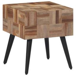 Berkfield Home Side Table 40x40x45 cm Solid Reclaimed Teak - Size: 40 x 40 x 45 cm - thumbnail 1