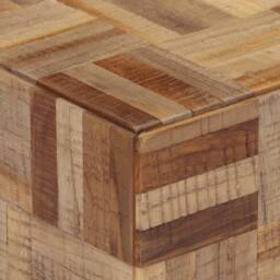 Berkfield Home Side Table 40x40x45 cm Solid Reclaimed Teak - Size: 40 x 40 x 45 cm - thumbnail 5