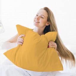 Grace Microfiber Pillow Cases Pack of 4 with Envelope Closure in Gold - Size: Standard Pillow Case - thumbnail 2