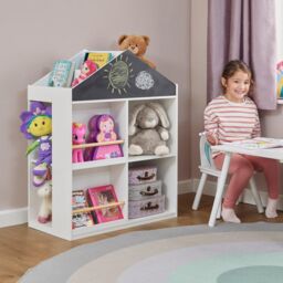 Liberty House Toys Blackboard Bookcase & Storage Unit in White - thumbnail 2