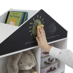 Liberty House Toys Blackboard Bookcase & Storage Unit in White - thumbnail 4